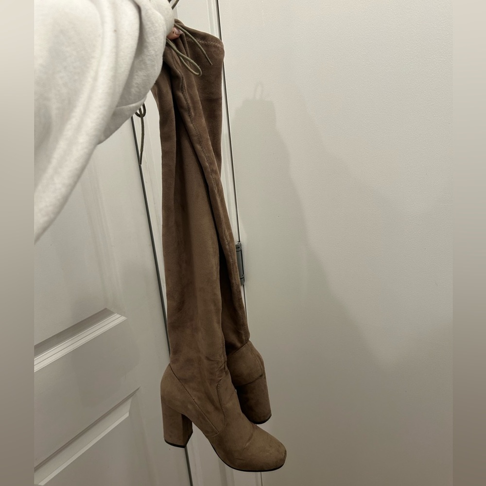 ALDO thigh high suede boots
